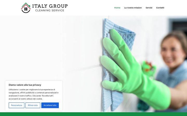 Screenshot of italygroupcleanservice.it
