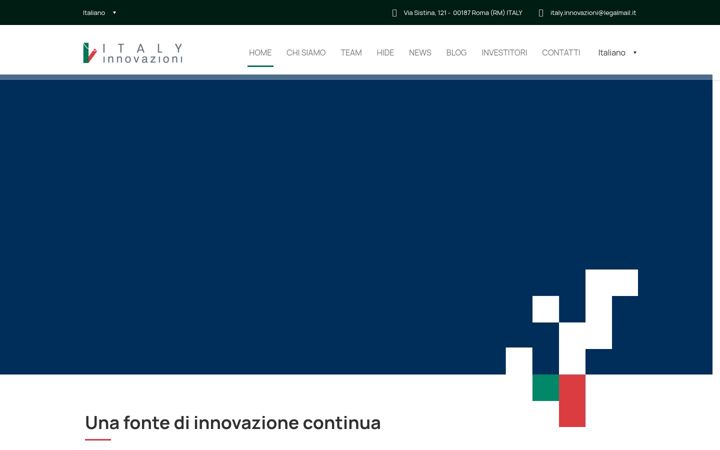 Screenshot of italyinnovazioni.com