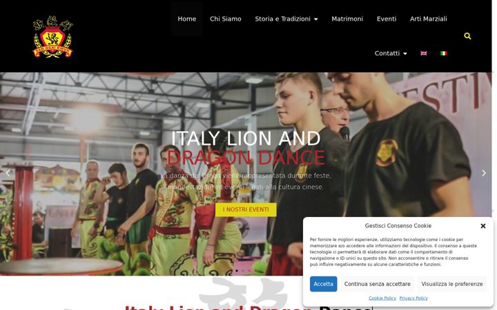 Screenshot of italylionanddragondance.it