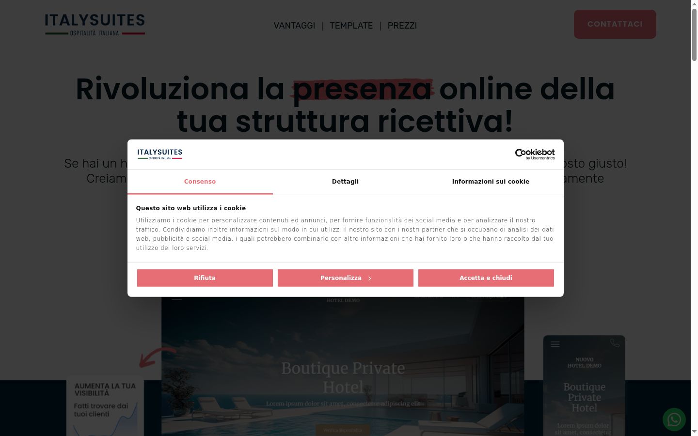 Screenshot tal-banner tal-kunsens muri qabel kwalunkwe interazzjoni
