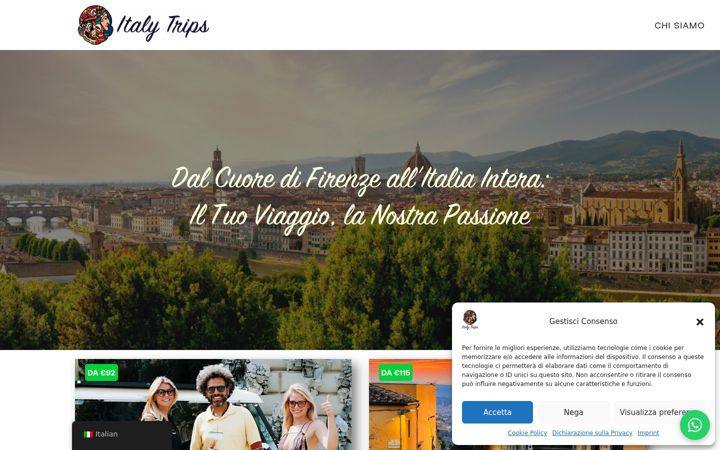 Screenshot of italytrips.it