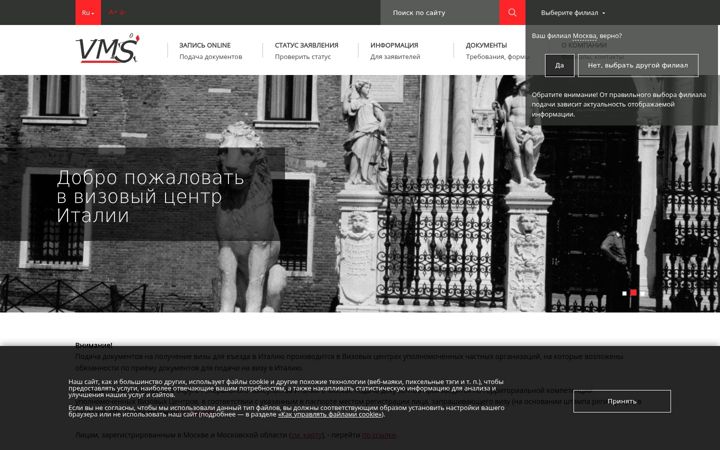 Zrzut ekranu italyvms.com