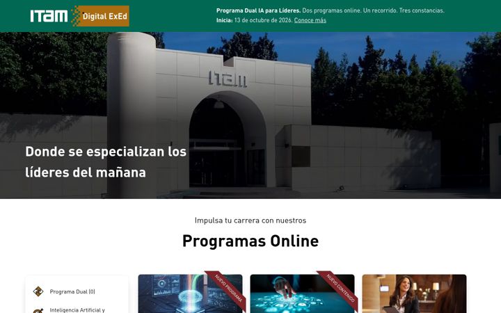 Screenshot of itamdigitalexed.org