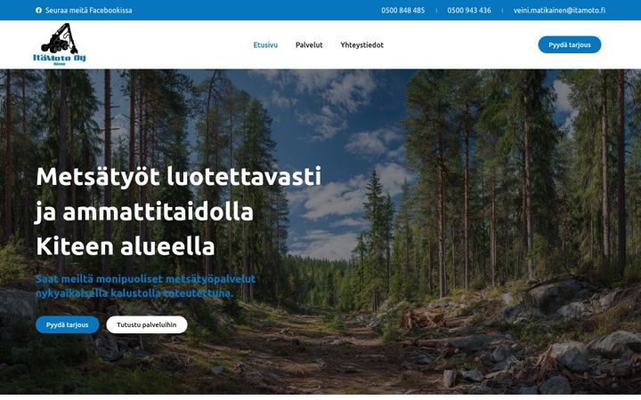 Screenshot of itamoto.fi