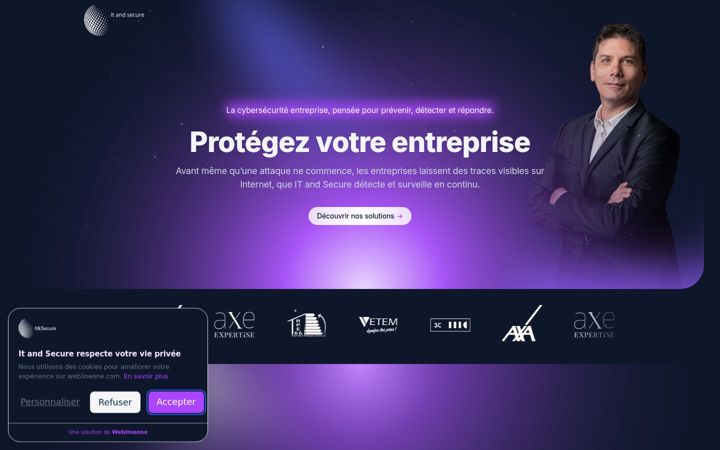Screenshot of itandsecure.fr