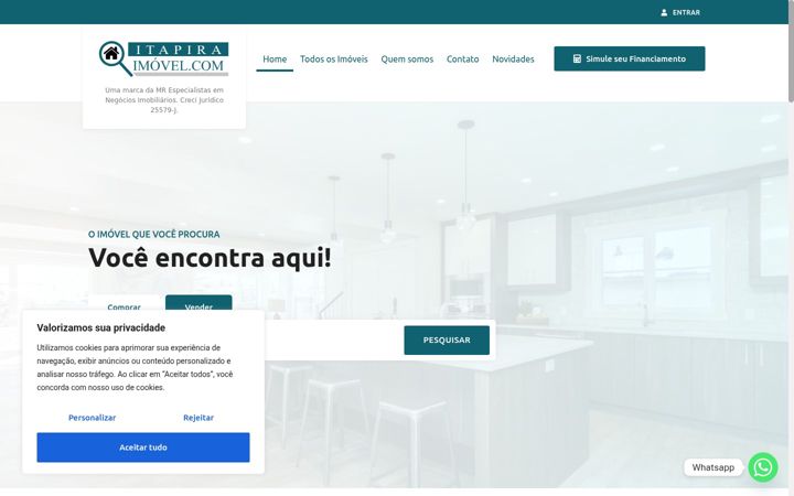 Screenshot of itapiraimovel.com