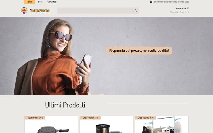 Screenshot of itapromo.com