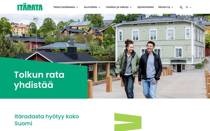 Screenshot of itarata.fi