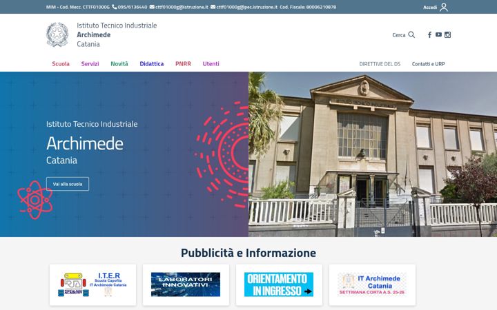 Screenshot of itarchimede.it