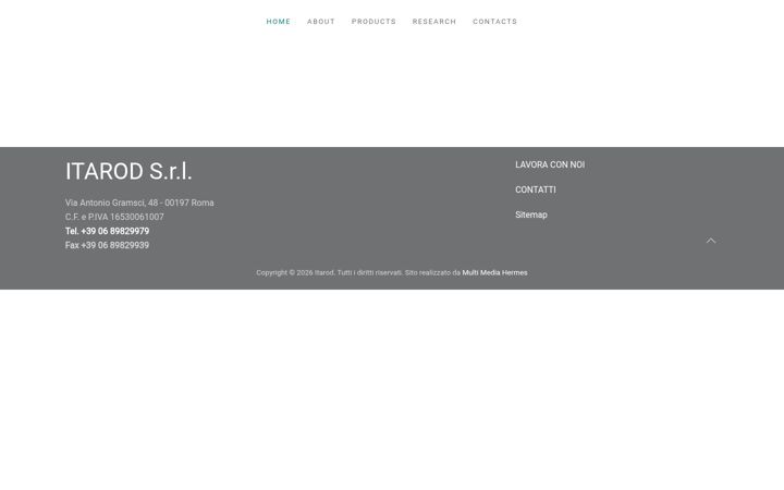 Screenshot of itarodsrl.com