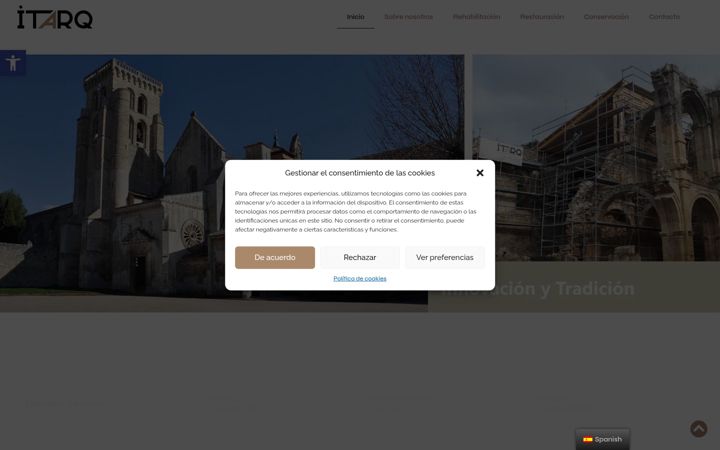 Screenshot of itarq.es