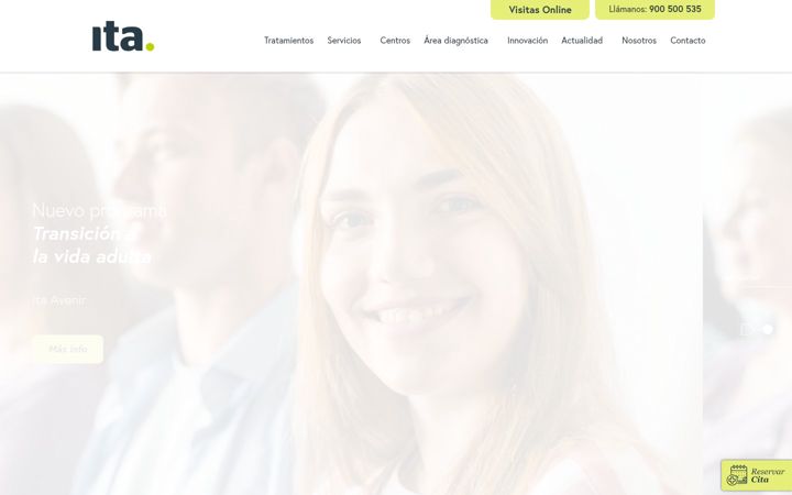 Screenshot of itasaludmental.com
