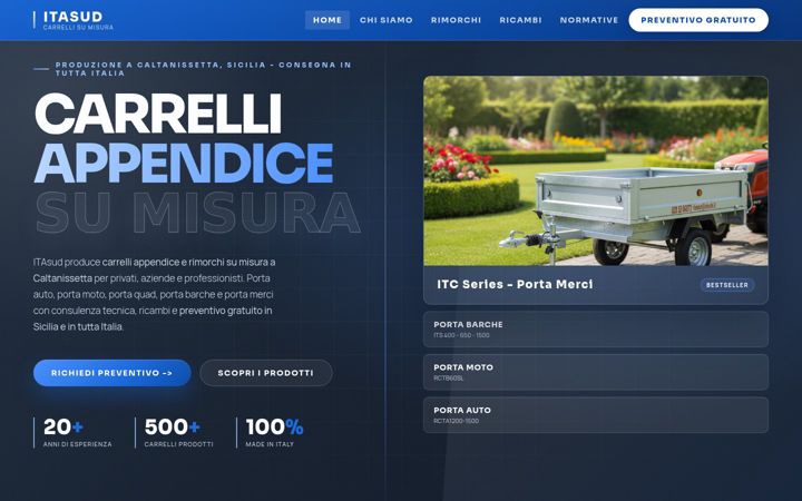 Screenshot of itasud.com