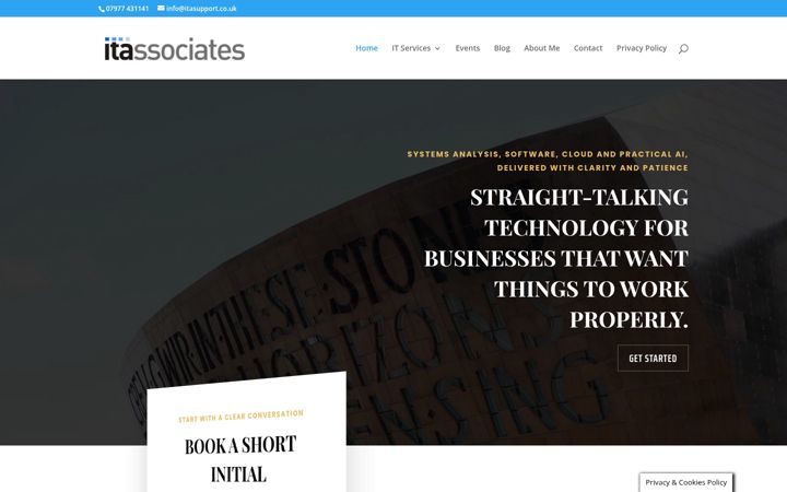 Screenshot of itasupport.co.uk