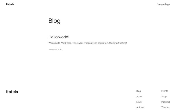 Screenshot of itatela.com.br