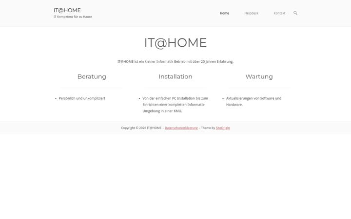 Screenshot of itathome.ch