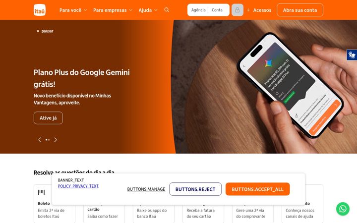 Screenshot του itau.com.br