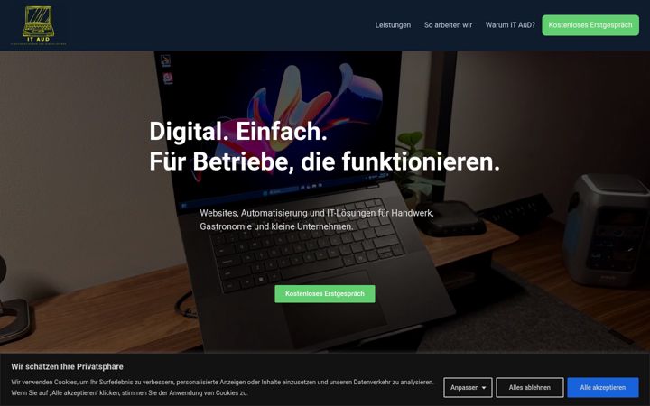 Screenshot of itaud.de