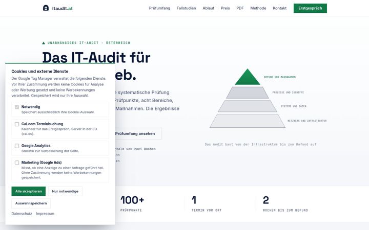 Screenshot of itaudit.at