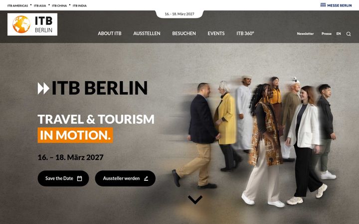 Screenshot of itb-berlin.de