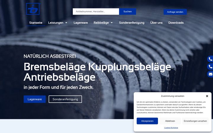 Screenshot of itb-brandt.de