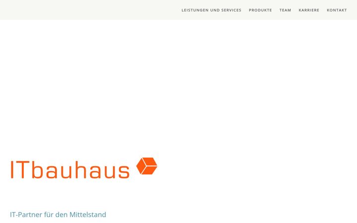 Screenshot of itbauhaus.de