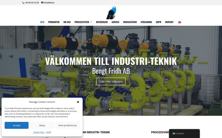 Screenshot of itbf.se