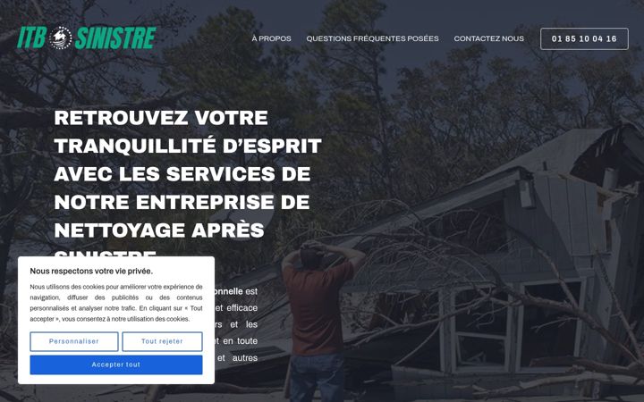 Screenshot of itbsinistre.com