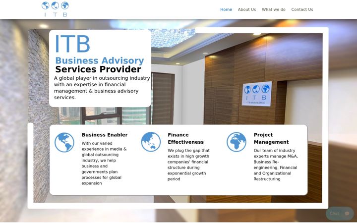 Screenshot of itbsolutionsdmcc.com