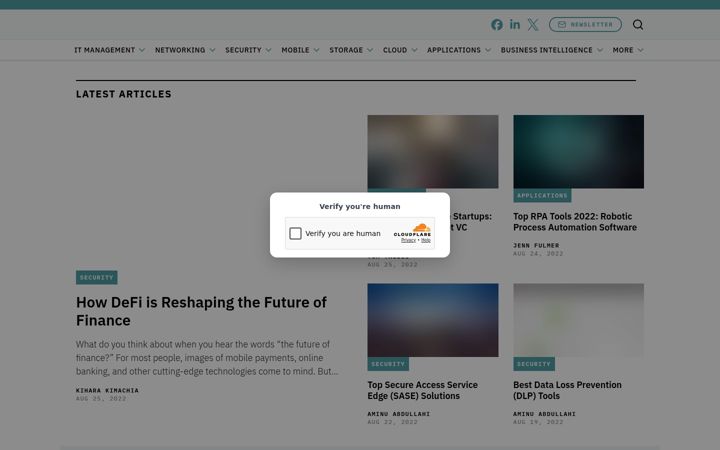 Screenshot of itbusinessedge.com