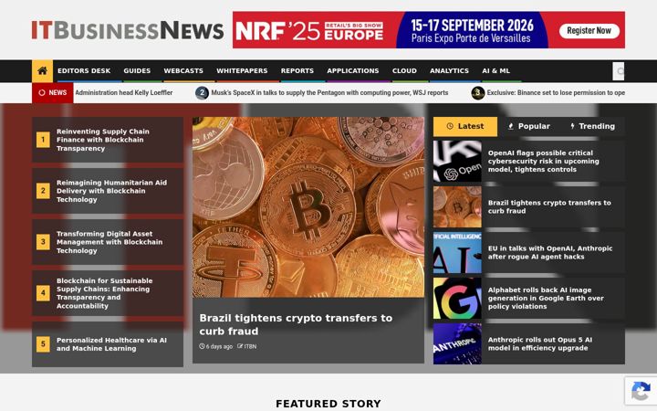 Screenshot of itbusinessnews.com