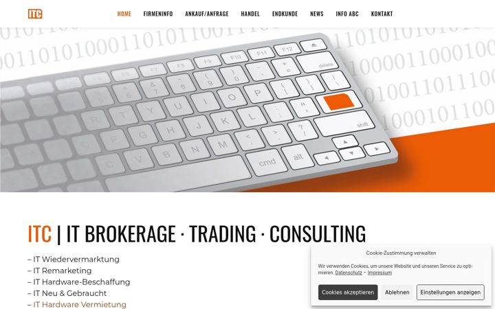 Screenshot of itc-brokerage.de