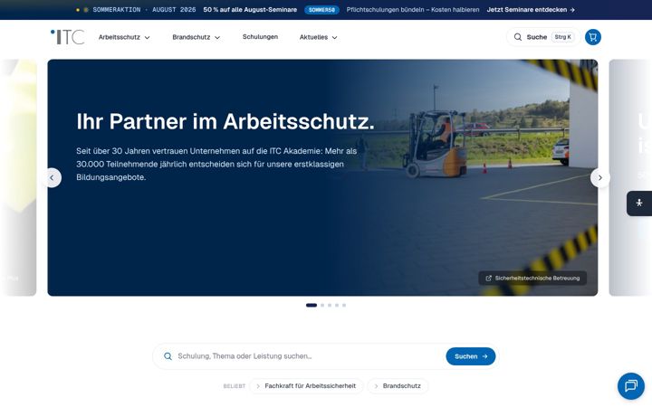 Screenshot of itc-graf.de
