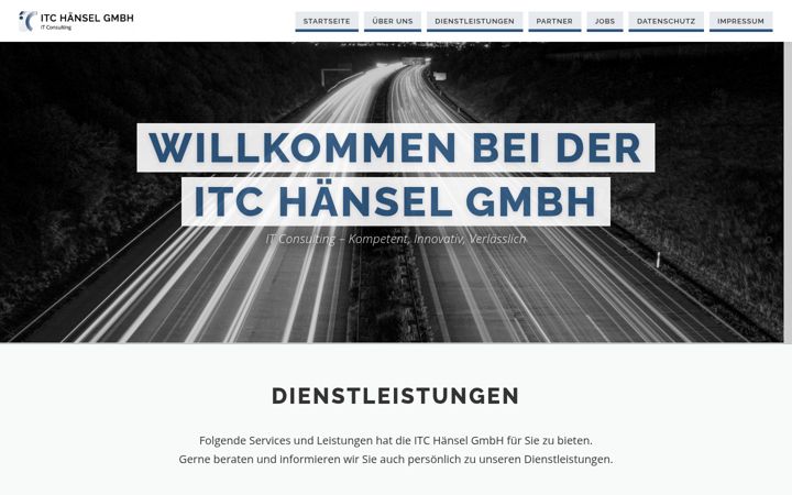 Screenshot of itc-haensel.eu