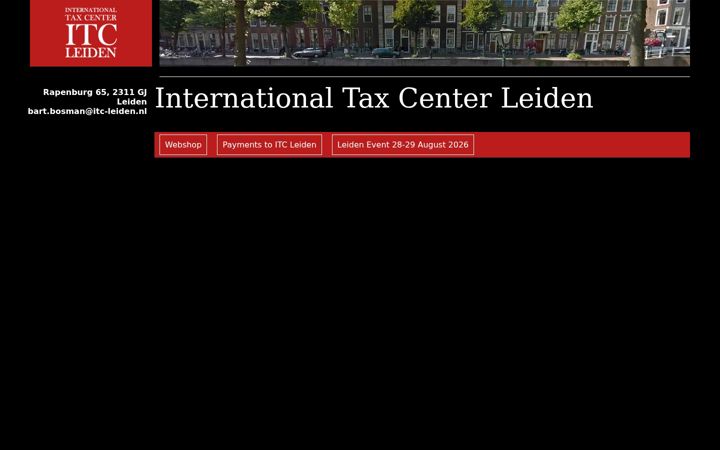Screenshot of itc-leiden.nl