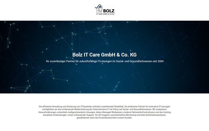 Screenshot of itcare.berlin