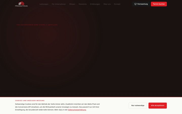Screenshot of itcc.de