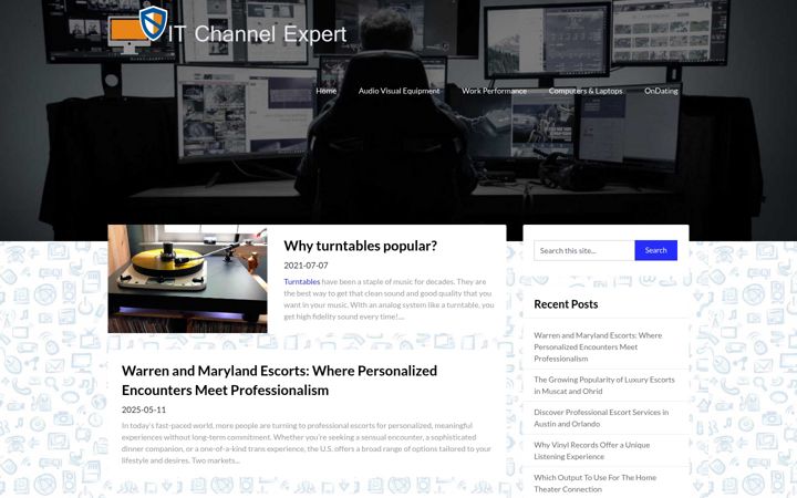 Screenshot of itchannelexpert.com