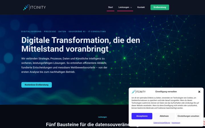 Screenshot of itcinity.de