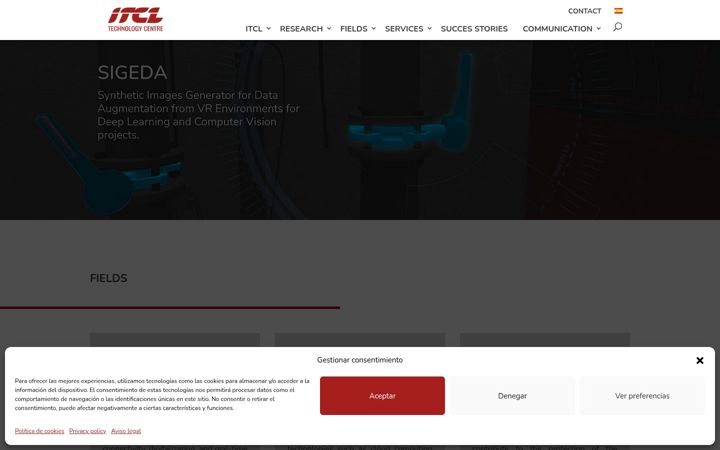 Screenshot of itcl.es
