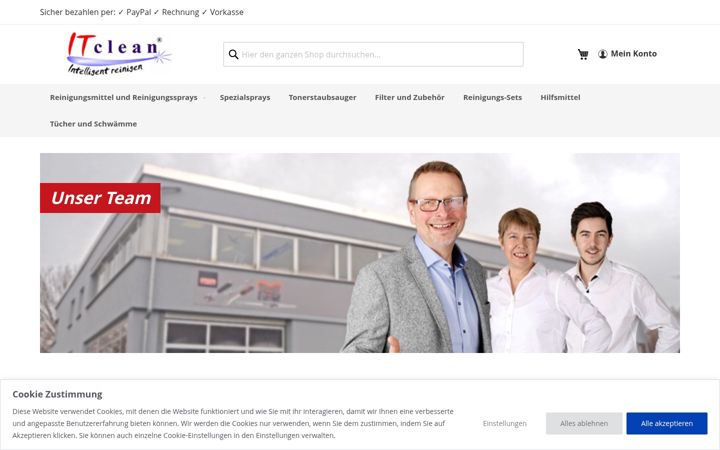 Screenshot of itclean.de