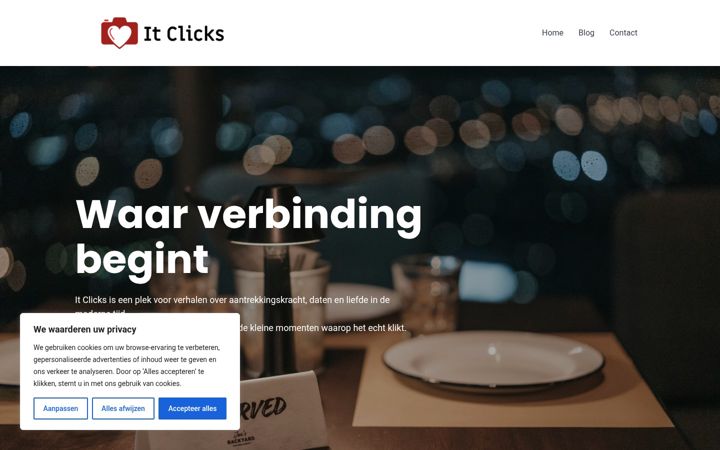 Screenshot of itclicks.nl