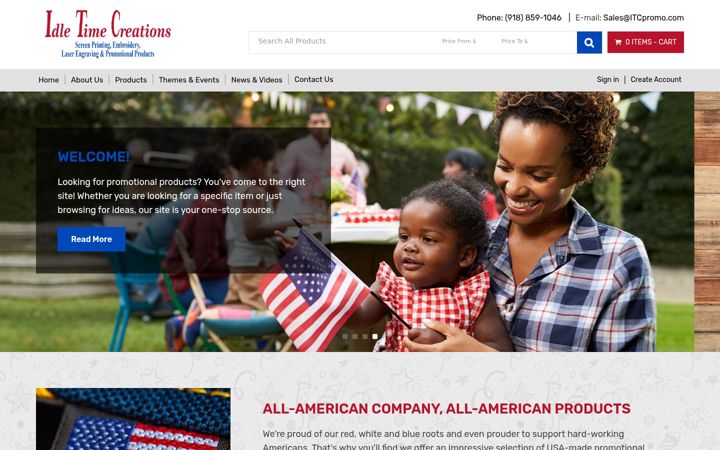 Screenshot of itcpromo.com
