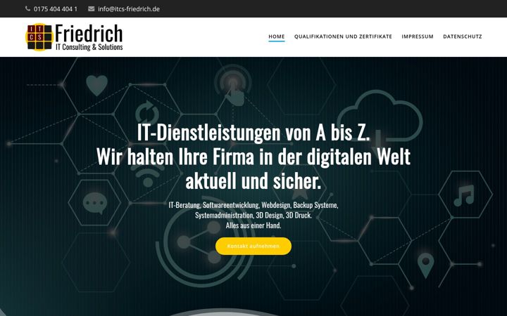 Screenshot of itcs-friedrich.de