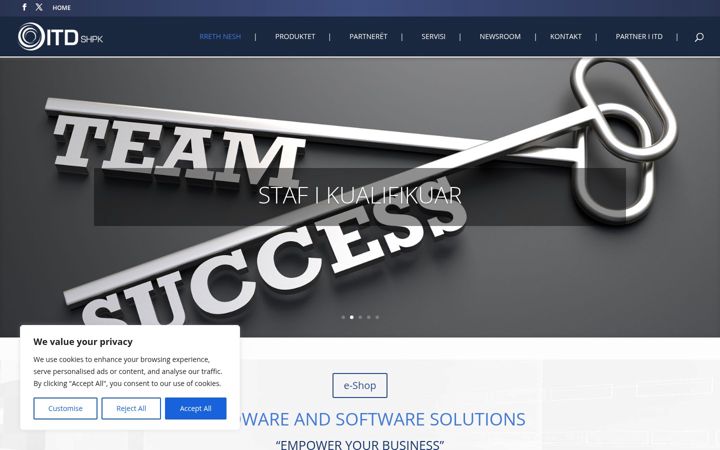 Screenshot of itd-al.com