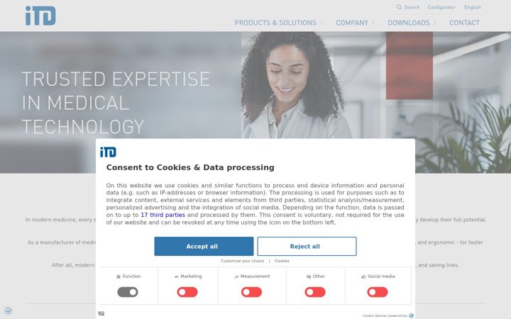 Screenshot of itd-cart.com