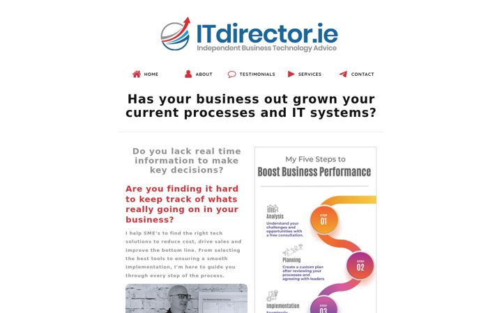 Screenshot of itdirector.ie