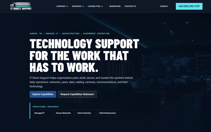 Screenshot of itdirectsupport.com