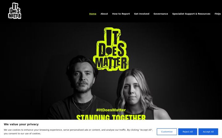Screenshot of itdoesmatter.org.uk