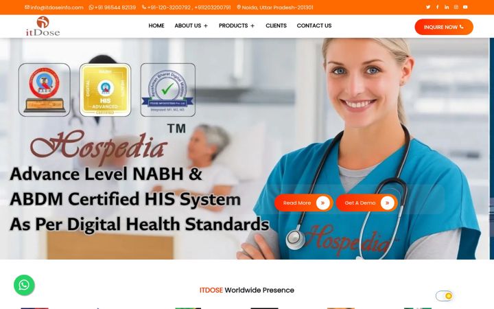 Screenshot of itdoseinfo.com